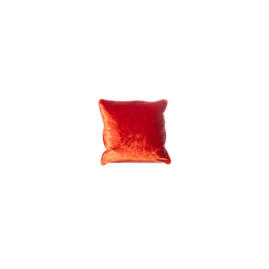 Regal Velour Pillow - Orange
