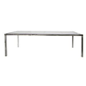 Silver Plexi Dining Table - 8ft