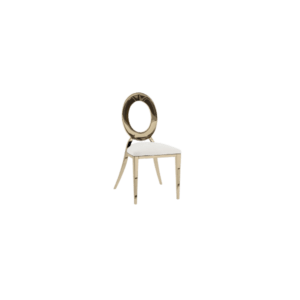 Olivia Chair - Ivory Gold Ring