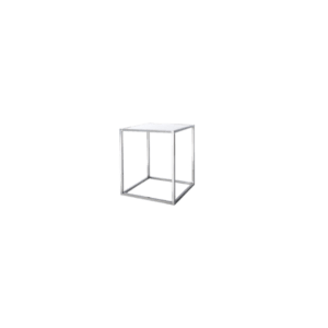 Plexi Silver End Table