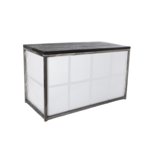 6ft Plexi Bar - Wood Top