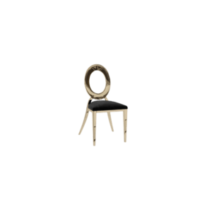 Olivia Chair - Black Gold Ring