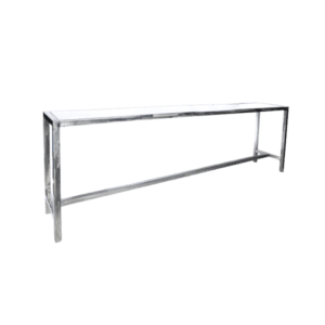 Silver Plexi Sofa Table