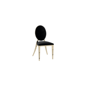 Olivia Chair - Black Solid Back