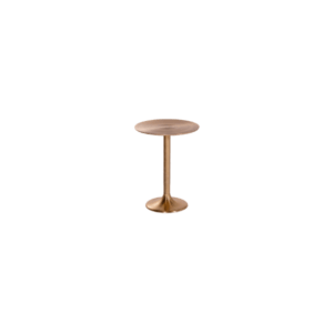 Gold Spiral End Table